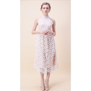 NWT Chicwish Crochet Sleeveless White Dress